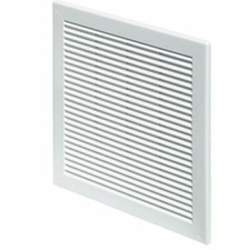 Air Vent Grille 200mm x 300mm with Anti-Insect Mesh Flat Ventilation Cover White