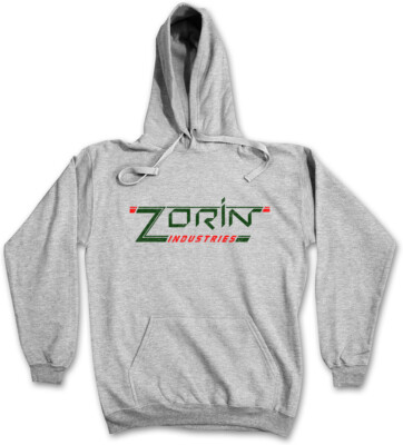 ZORIN INDUSTRIES I HOODIE Sign Insignia Logo Company James 007 London Bond