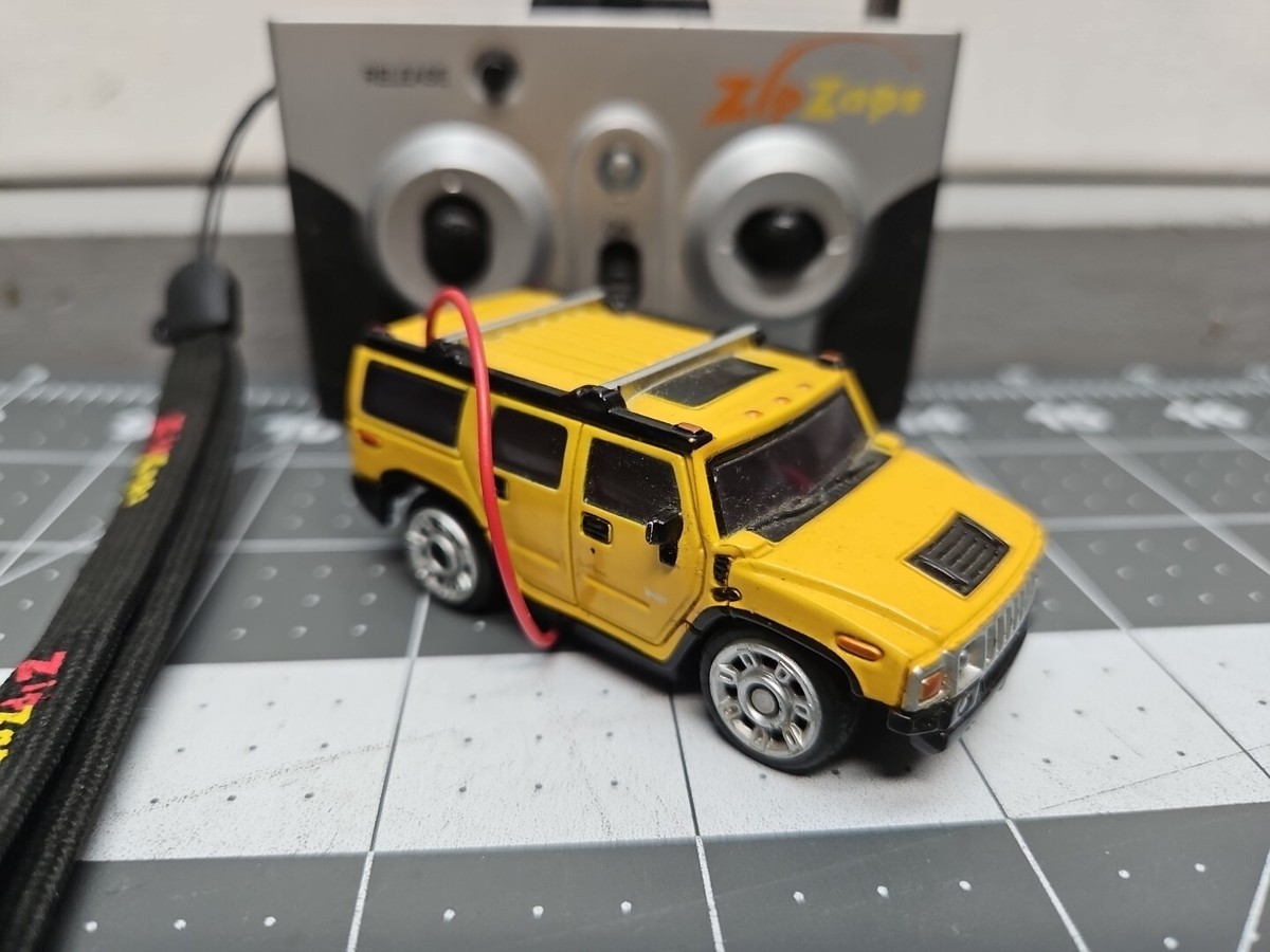 Radio Shack Zip Zaps Micro RC Car 2004 Hummer H2 Yellow Vintage | eBay