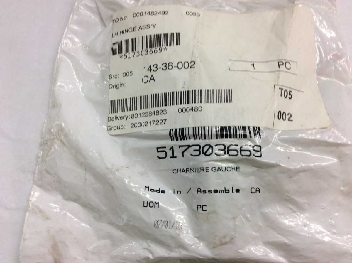 Ski Doo Hood Hinge 517313669 New OEM Left Side 2007 MXZ 600