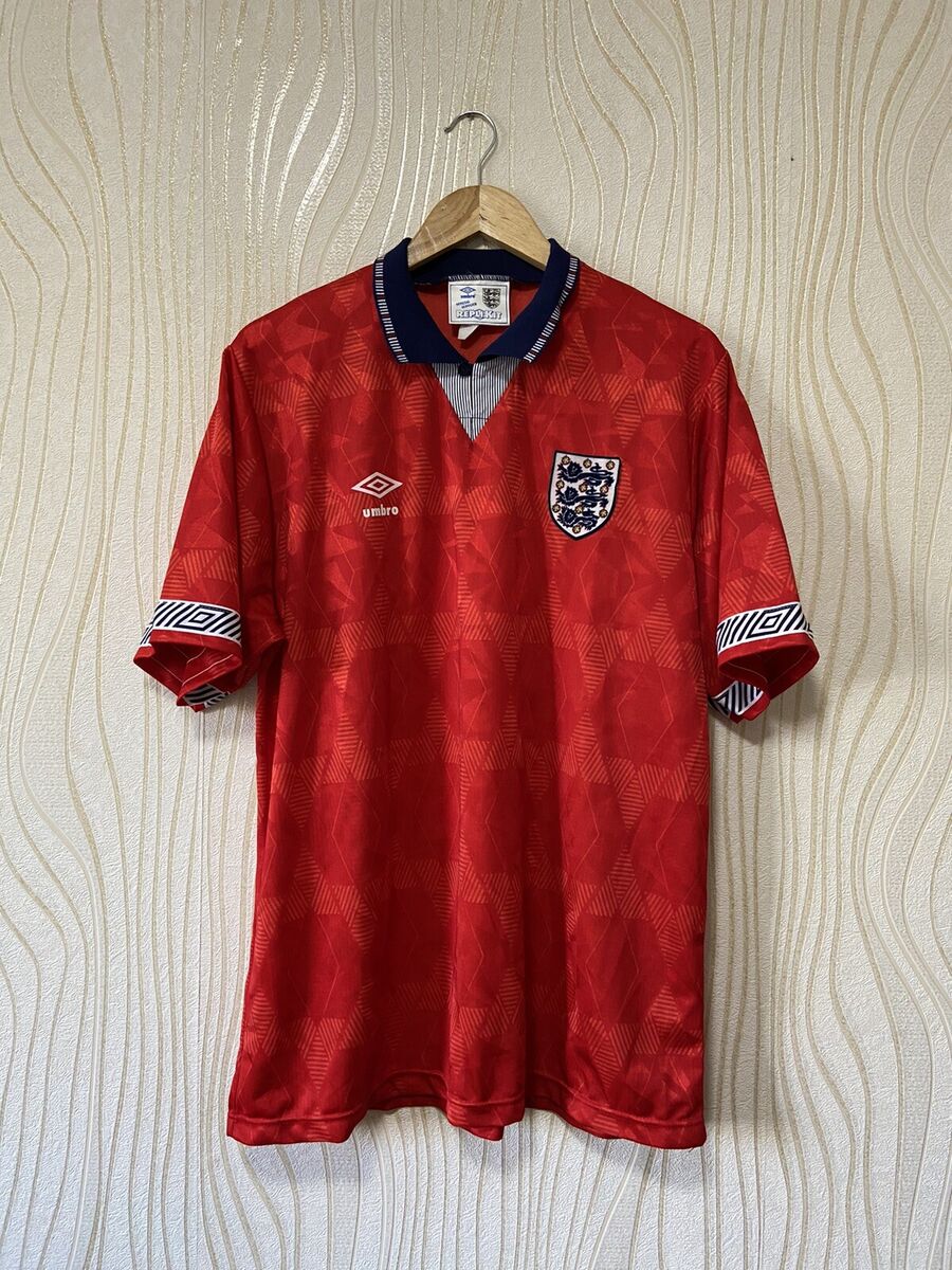 ENGLAND 1990 1993 HOME FOOTBALL SHIRT SOCCER JERSEY UMBRO ENGLAND 1990 1993 HOME FOOTBALL SHIRT SOCCER JERSEY UMBRO