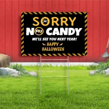 Sorry No Candy Yard Signs