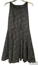 Banana Republic Womens Black A Line Dress Sz 6 Sleeveless Fit Flare