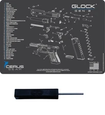 For GEN 3 GLOCK  BENCH MAT & Ghost Tool 17 19 20 21 22 23 26 27 34 35 36 Kit