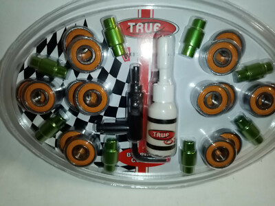 True Bearing Abec 7 Combo 16 Stück 608 ZZ Spacer Inline Skateboard Waveboard