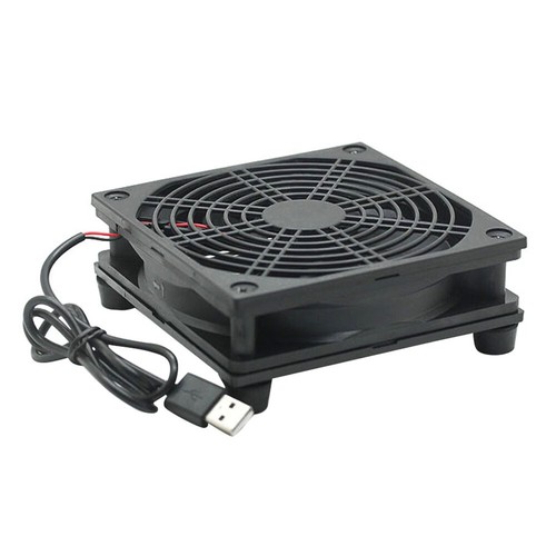12cm 5V USB Power Supply TV Set-Top Box Router Radiator Cooler Air Cooling Fan - Photo 6/11