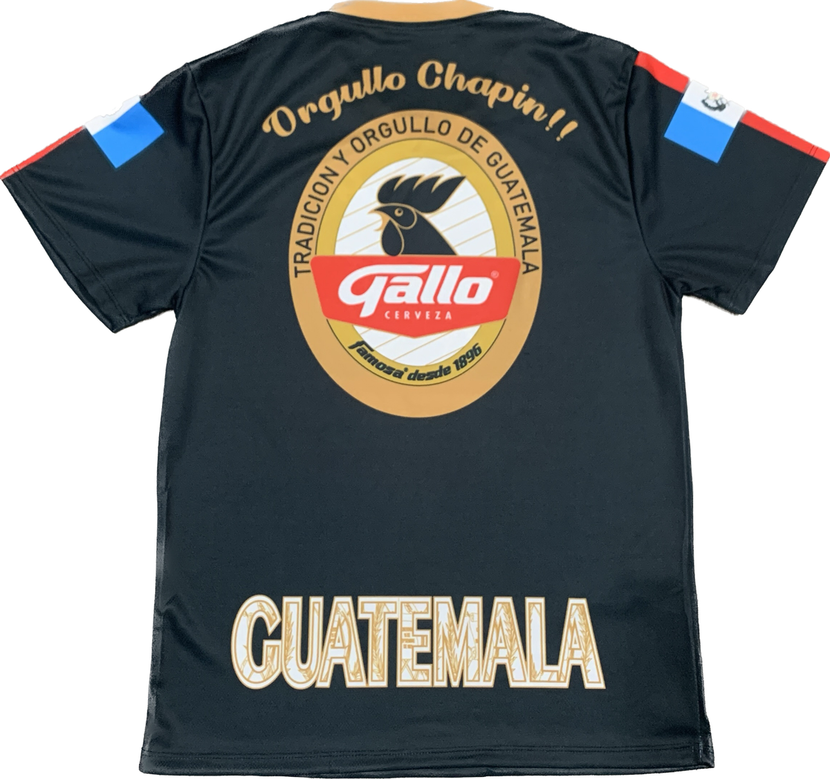 GUATEMALA CERVEZA GALLO PLAYERA NEGRA 2023 TALLAS PARA HOMBRE/GUATEMALA  JERSEY