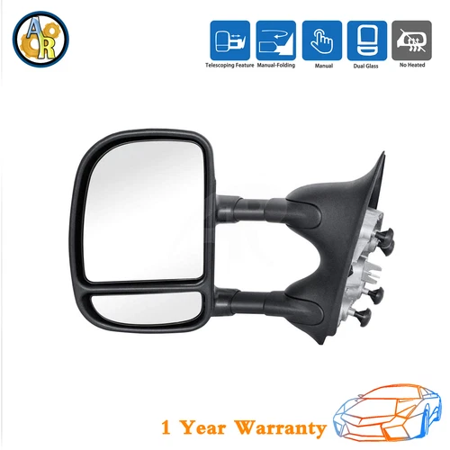 ★Left Towing Manual Mirror For 1999-2007 Ford Excusion F-250 Super Duty Truck