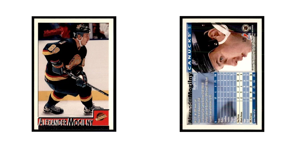 1995 Bowman Alexander Mogilny Vancouver Canucks #5 - Image 3 of 3