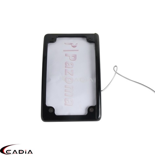 For Harley Fat Bob FXFB FXFBS Relocation Number Plate Bracket W/ Frame LED Light - Bild 8 von 10