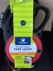 top paw retractable tape leash