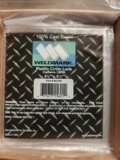 WELDMARK WEM8CC45 Welders Plastic Cover Lens Clear 4-1/2" X 5-1/4", Qty.5