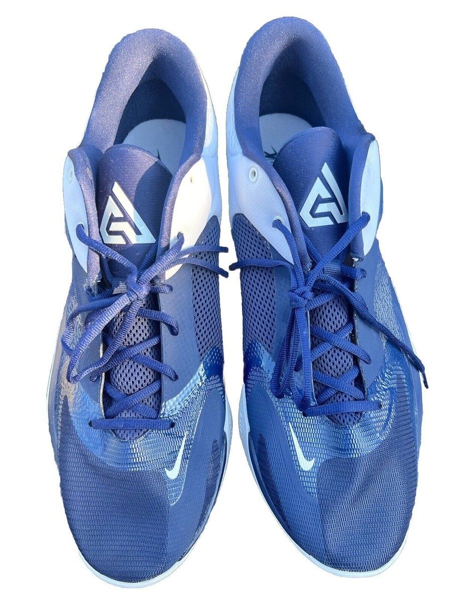 Nike Zoom Freak 4 Midnight Navy White Basketball Shoes DO9679-400 Mens 6.5 Flaw Nike Zoom Freak 4 TB  main image 3