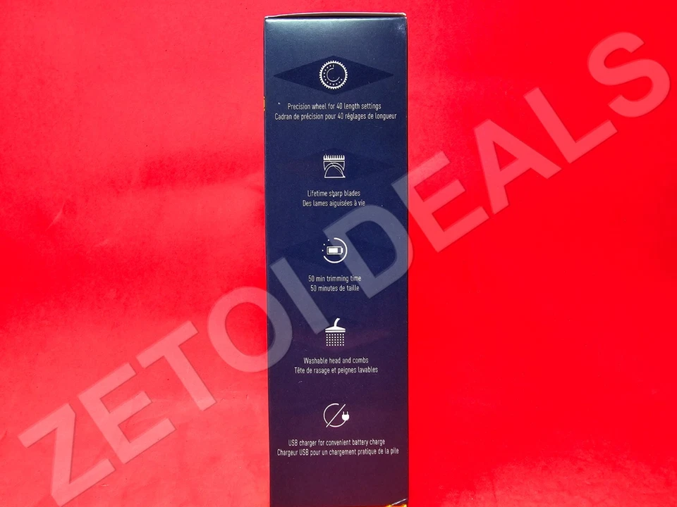 СОВЕРШЕННО новый King C. Gillette беспроводной перезаряжаемый электрический триммер для бороды для мужчин - Изображение 3 из 4