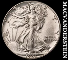 1941 Walking Liberty Half Dollar- Silver- Scarce High Grade Luster #K2890