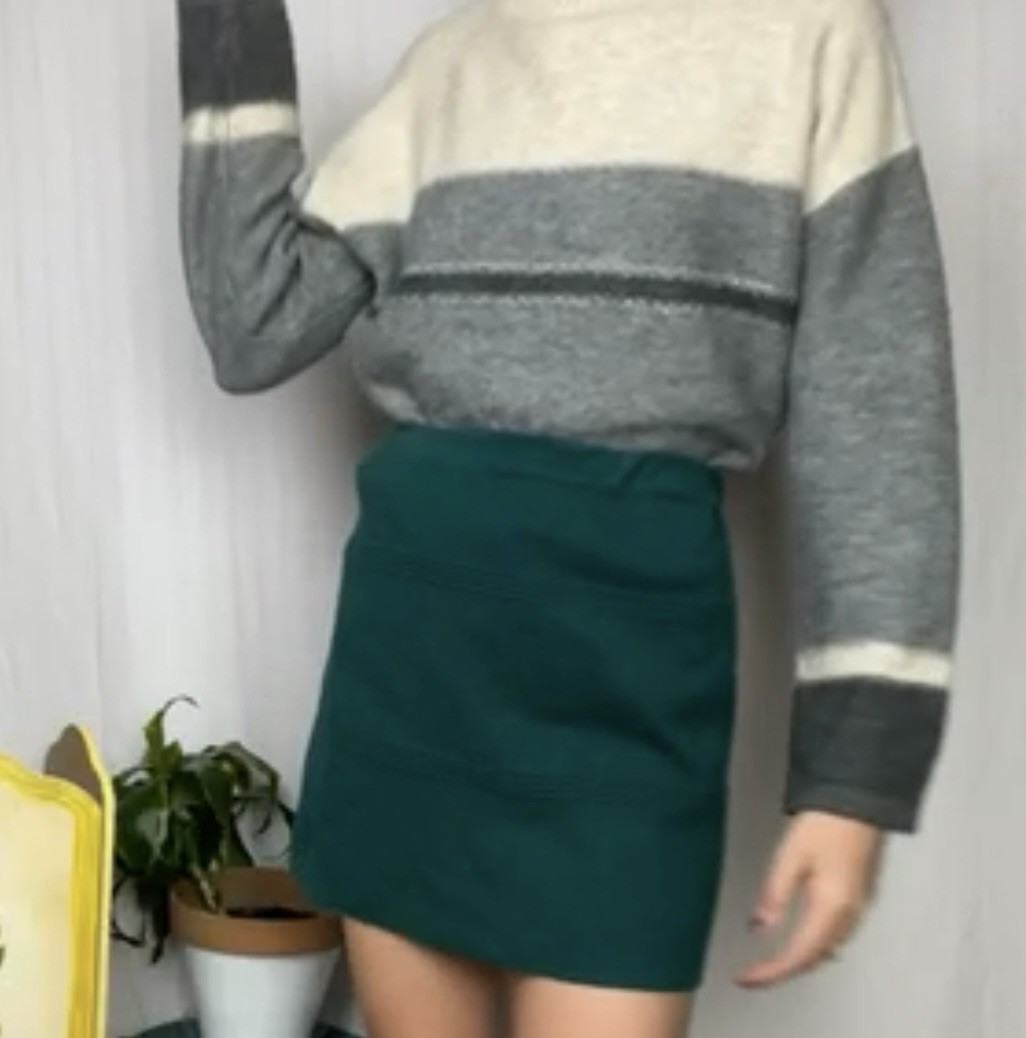 Universal Thread Cream Gray Mock Neck Sweater Siz… - image 4