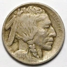 1913 5c Buffalo Nickel - RAW - Type 1 Raised Ground Variety - Philadelphia Mint