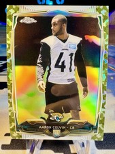 2014 Aaron Colvin Topps Chrome Camo Refractor /499 Rookie Card #201 Jaguars