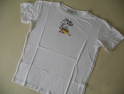 * ICEBERG * Damen * Schickes T-Shirt  * Gr: 42 * Weiß mit Motiv *