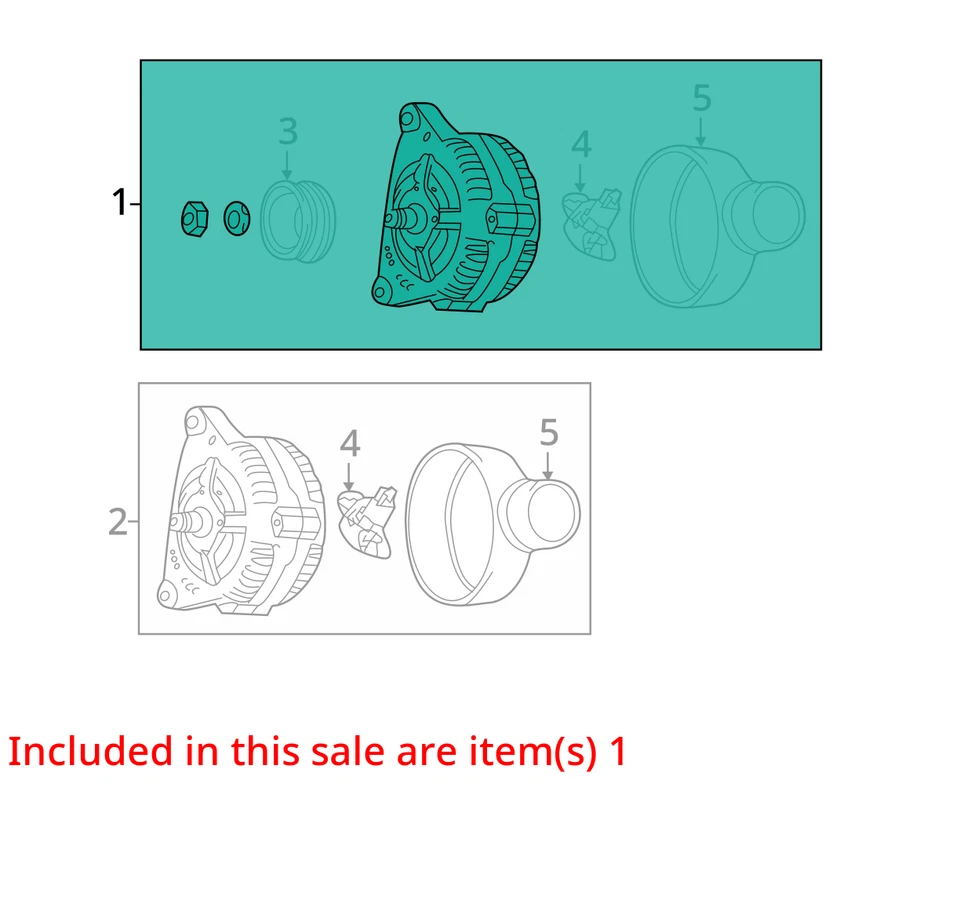 2014 奥迪 S6 交流发电机原始设备制造商 99K 英里 - LKQ406507091 — 第 4/4 张图片