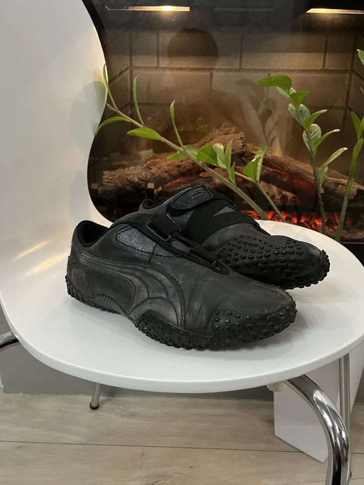 🔥90'S PUMA MOSTRO LEATHER STRAPS SNEAKERS VINTAGE SHOES BUDOKA SATORI VIBE - Image 3 of 4