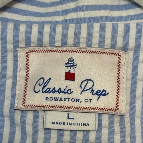 NWT Classic Prep Laura Blazer Seersucker Vista Blue Kids L 8/10 Summer Preppy - Picture 11 of 16