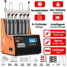 ANCEL JC600 6-Cylinder Fuel Injector Cleaner Tester Ultrasonic Cleaning Tools