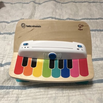 Baby Einstein Hape Wooden Musical Toy Piano Keyboard with Rainbow Keys