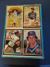 1985 Donruss Baseball Card EMPTY Box 4 Cards On Bottom Gooden, Ryne Sandberg Etc