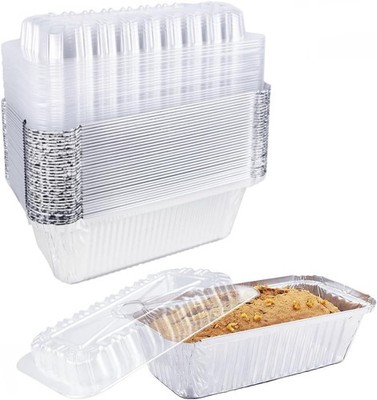 Disposable Bread Pans With Lids Bakeware Set,30 Pa, 1.5lb Aluminum Foil