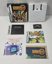 Golden Sun - Game Boy Advance, GBA - Complete CIB + Map Poster - Tested & Saves