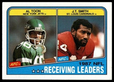 1988 Topps #216 Al Toon / J.T. Smith Receiving Leaders