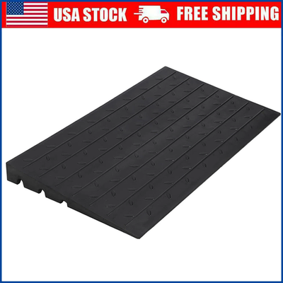 #ad 3quot; Rise Rubber Threshold Ramp Portable Driveway for Wheelchair Mobility Scooter $75.99