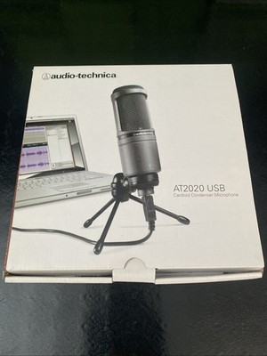 Audio-Technica AT2020USB Cardioid Condenser Microphone USB Cable Streaming Mic