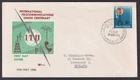 AFD6555M) Australia 1965 5d ITU on Royal FDC. Addressed. Philatelic Bureau, Melb