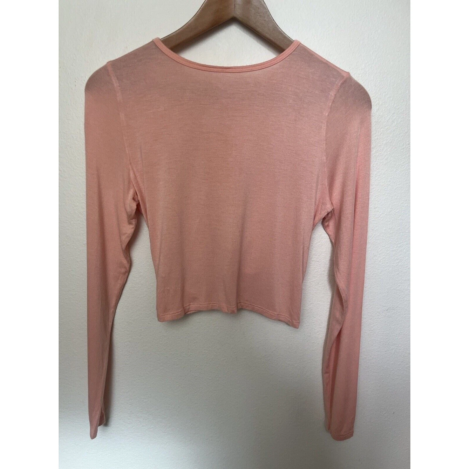beyond-yoga twist front micromodal crop king sleeve shirt