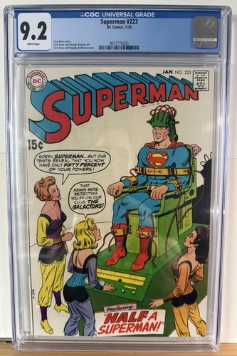 Superman 223 CGC High grade Comic 1970