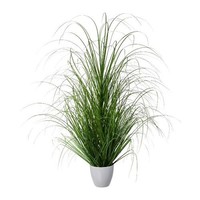 artplants KüNstliches Gras Lampenputzergras Kivra Im Dekotopf, GrüN, 90Cm
