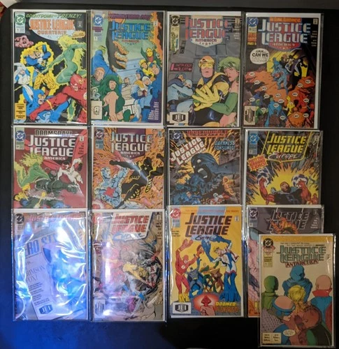 Justice League Comic Book Lot Collectible DC Comics Vintage Giffen Guy Gardner