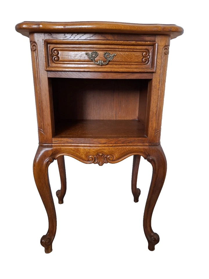 Beistelltisch Nachttisch Louis XV night table french Holz Kommode Abstelltisch - Bild 1 von 4