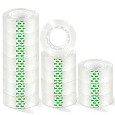 Clear Transparent Tape Rolls 3/4" x 1000" Dispenser Refill 15 Tape Rolls Scotch