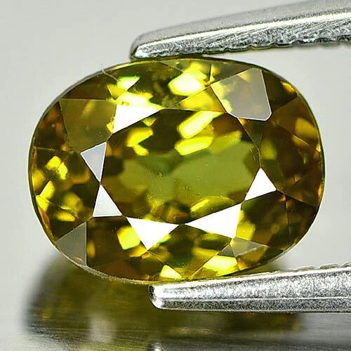 Granate Demantoide Amarillo Verdoso 1,99 Ct. Piedras preciosas naturales de forma ovalada sin calefacción Foto 4 de 4