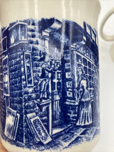 (2) EIT England Vintage 8 oz cups, set of 2, Charles Dickens street scene - Picture 4 of 16