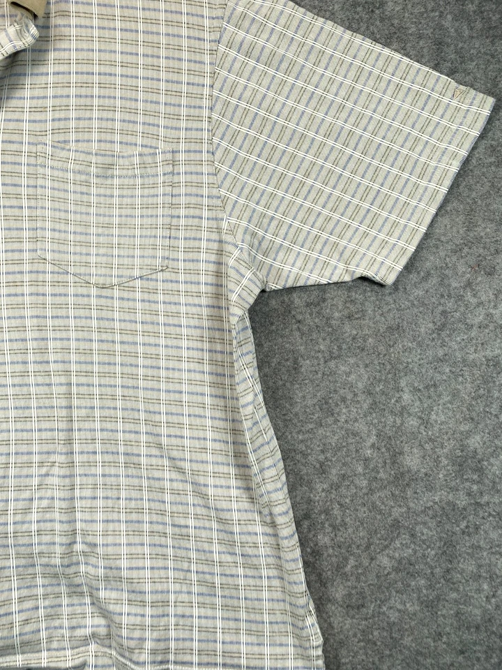 Camisa Polo de Golf Grand Slam Adulto Hombre XL Beige Cuadros Informal Trabajo Manga Corta 1 Foto 4 de 4