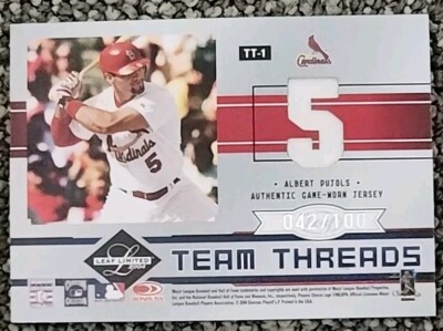 2004 Leaf Limited - STAN MUSIAL / ALBERT PUJOLS - Dual Jersey
