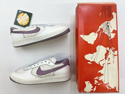Vintage 1983 Nike Lady Meadow Supreme White Lilac sz 5 Tennis