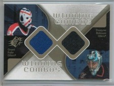 07/08 Upper Deck SPx Grant Fuhr Dwayne Roloson Winning Combos Dual Jersey