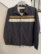 Boys O Neill United Coaches Fleece-Lined Jacket Size Large Gray NWT Skater