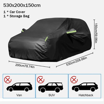 Full Car Cover Outdoor Waterproof Sun All Weather Protection For Toyota Corolla