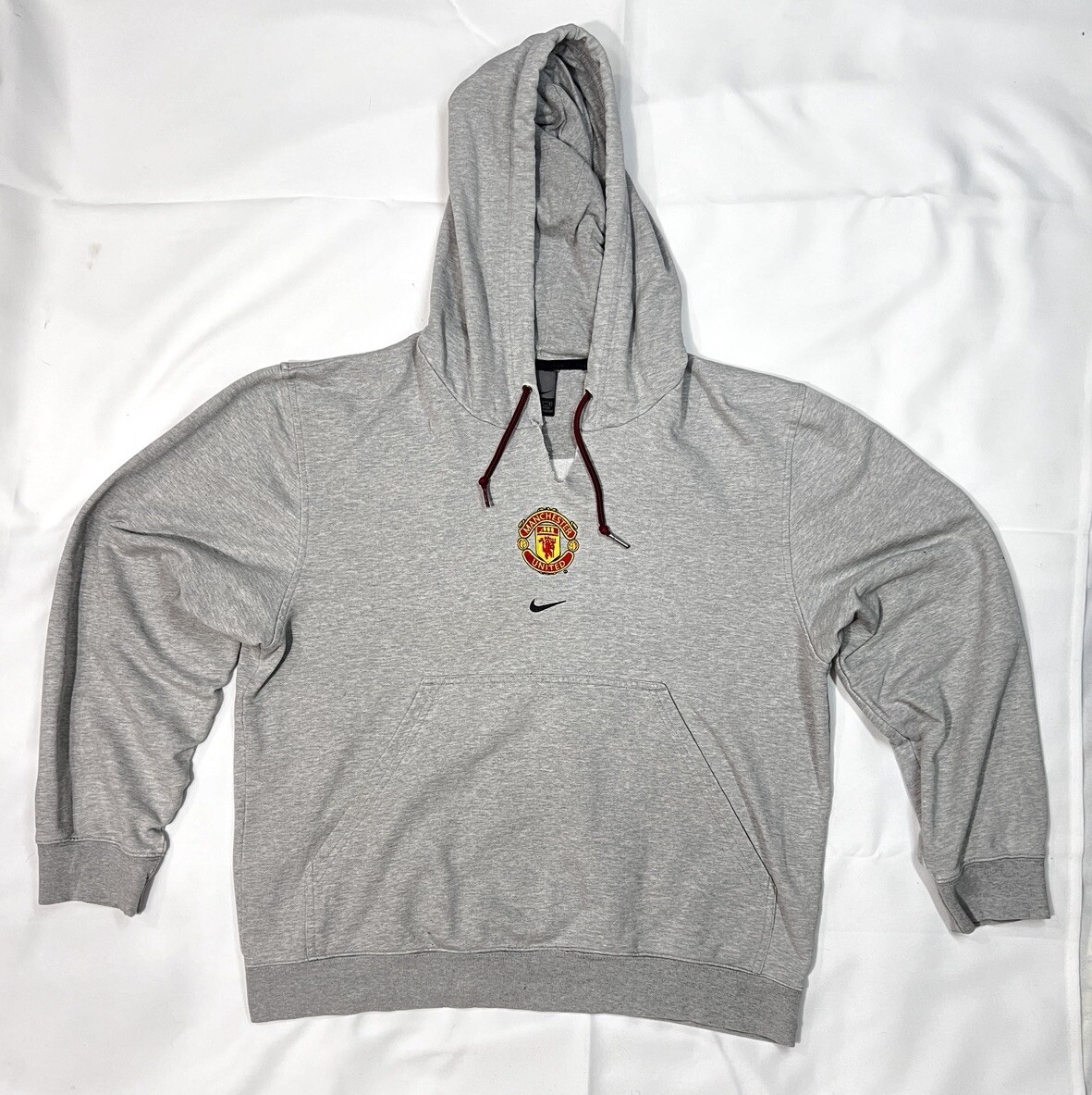 RARE Vintage Nike Center Swoosh Manchester United Hoodie Sz RARE Vintage Nike Center Swoosh Manchester United Hoodie Sz